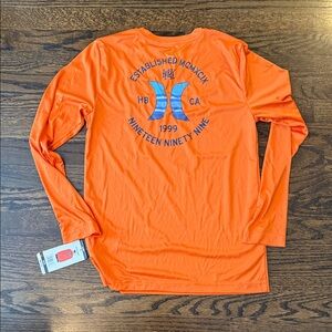 Hurley 14/16 Orange Long Sleeve boys Shirt